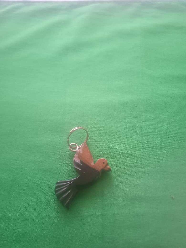 PORTE CLÉ EN BOIS D'ÉBÈNE