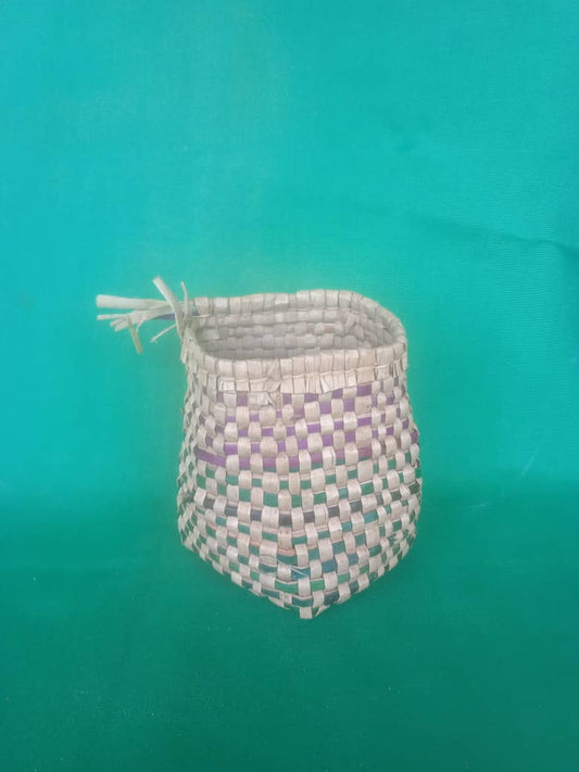 PANIER EN OSIER COLORÉ