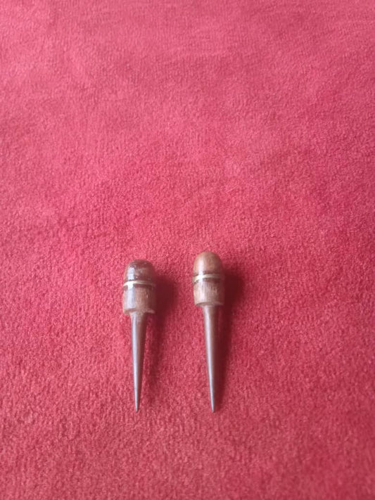 ÉCARTEURS EN BOIS D'ÉBÈNE ET EN BRONZE