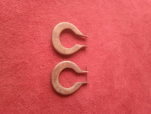 BOUCLES D'OREILLES EN BOIS D'ÉBÈNE