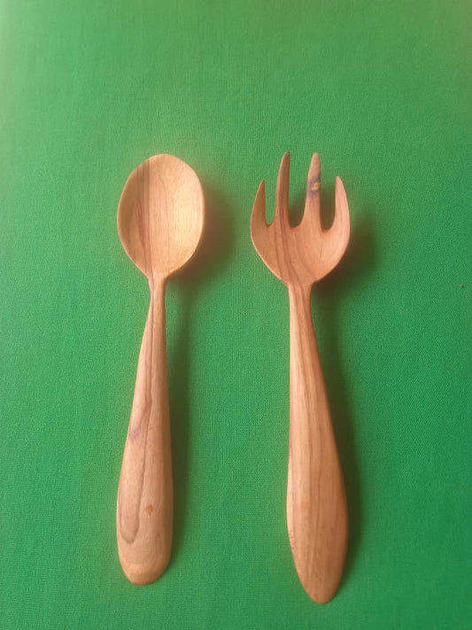 COUVERTS EN BOIS D'ÉBÈNE