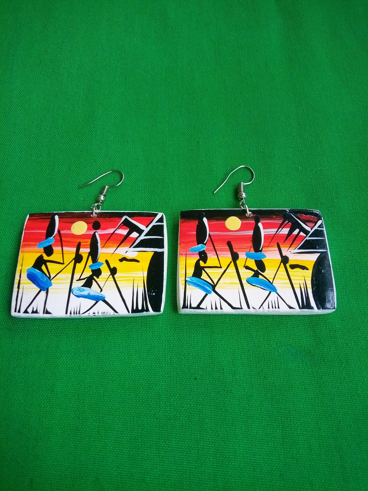 BOUCLES D'OREILLES EN BOIS