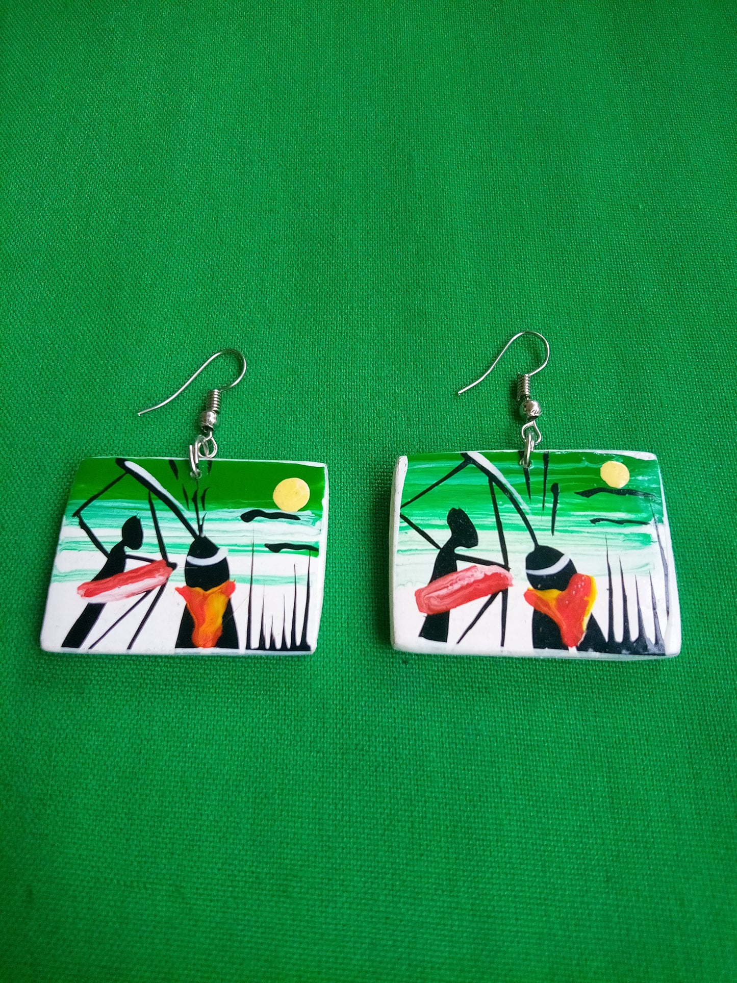 BOUCLES D'OREILLES EN BOIS